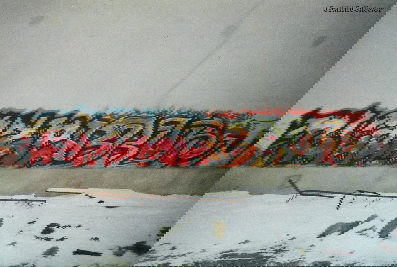 Graffiti Bombing in Berlin - Photo by COLLECTOR - Blaze, Broa, REZ