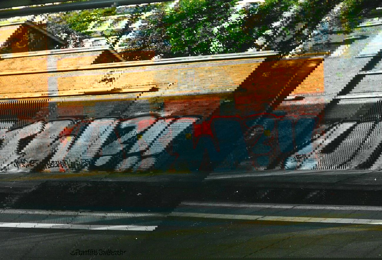 Graffiti Bombing in Berlin - Photo by COLLECTOR - UKW, Berlin (2002)