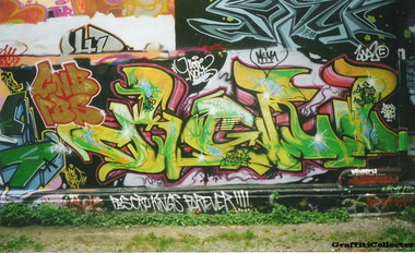 Graffiti Wall in Hannover - Photo by COLLECTOR - Agro, Agroe, PBS (2002)