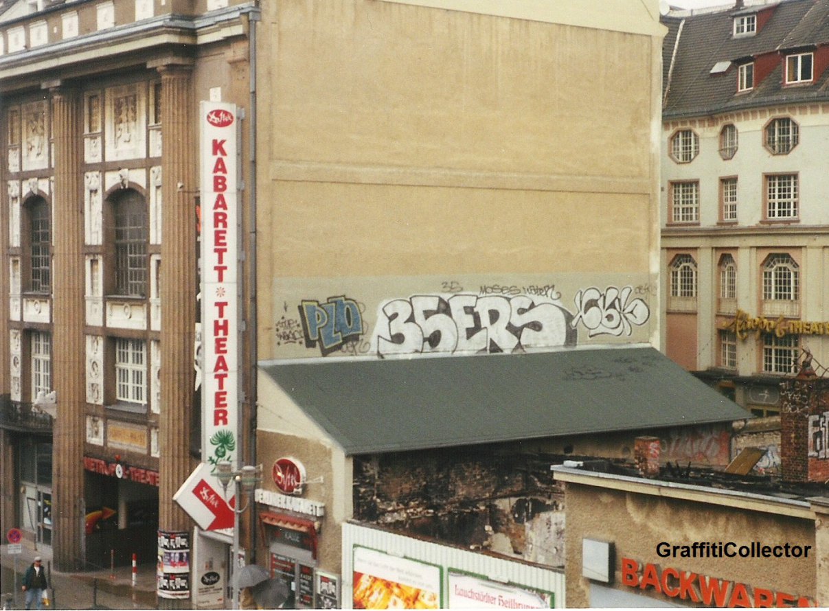 Graffiti Bombing in Berlin - Photo by COLLECTOR - 35, 35ers, PLO