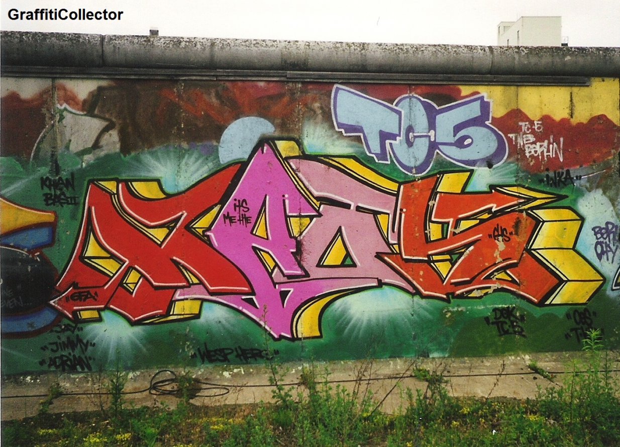 Graffiti Wall in Berlin - Photo by COLLECTOR - Kaos, TC5, GFA