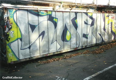 Graffiti Bombing in Hamburg - Photo by COLLECTOR - Soer, Hamburg (1999)