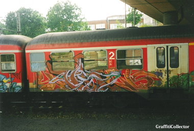 Graffiti Train in Hamburg - Photo by COLLECTOR - Hamburg (2000)