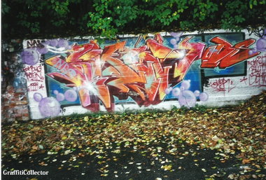 Graffiti Wall in Hamburg - Photo by COLLECTOR - Emir, Emyr, OBS (1999)