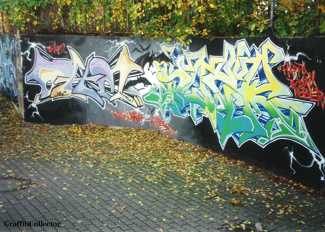 Graffiti Wall in Hamburg - Photo by COLLECTOR - Ohm, Soer, Hamburg (2000)
