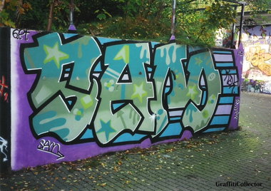 Graffiti Wall in Hamburg - Photo by COLLECTOR - Sam, Hamburg (2000)