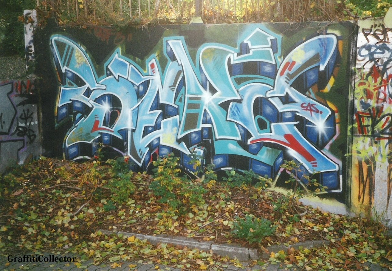 Graffiti Wall in Hamburg - Photo by COLLECTOR - Sekz, CAS, Hamburg (2000)