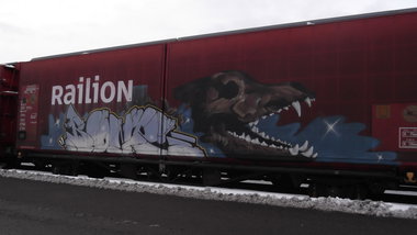 Graffiti Train - Photo by COLLECTOR - Bone