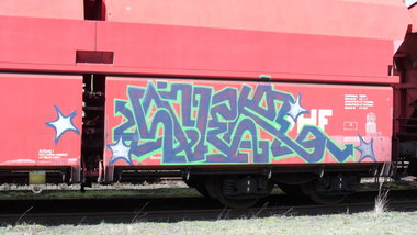 Graffiti Train - Photo by COLLECTOR - Over