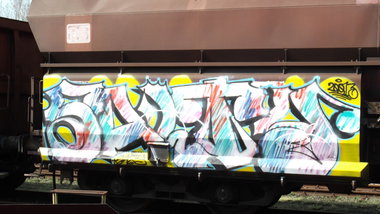 Graffiti Train - Photo by COLLECTOR - Salty