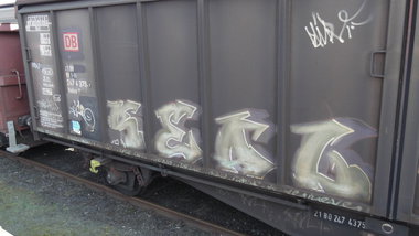 Graffiti Train - Photo by COLLECTOR - Real