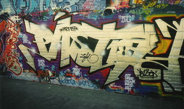 Graffiti Wall in Gifhorn - Photo by COLLECTOR - Past, Deon, LOFD (1998)