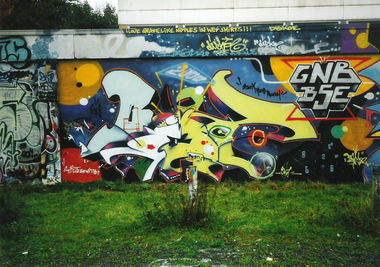 Graffiti Wall in Gifhorn - Photo by COLLECTOR - Beet, GNB, BSE (2000)