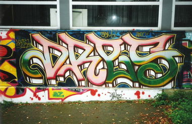 Graffiti Wall in Gifhorn - Photo by COLLECTOR - Dres2, Dres, GSM (2000)