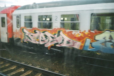 Graffiti Train in Berlin - Photo by COLLECTOR - Pesd, Berlin (2003)