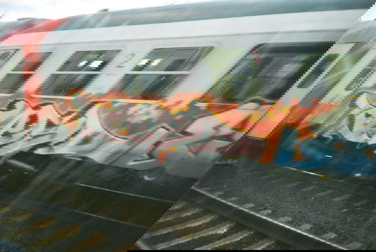 Graffiti Train in Berlin - Photo by COLLECTOR - Pesd, Berlin (2003)