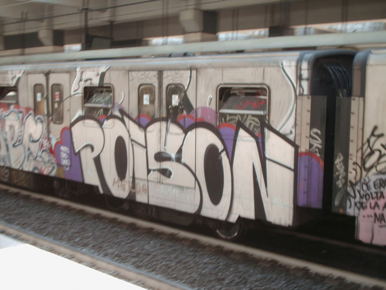 Graffiti Train in Rome - Photo by COLLECTOR - Poison, Rome, Italy (2012)