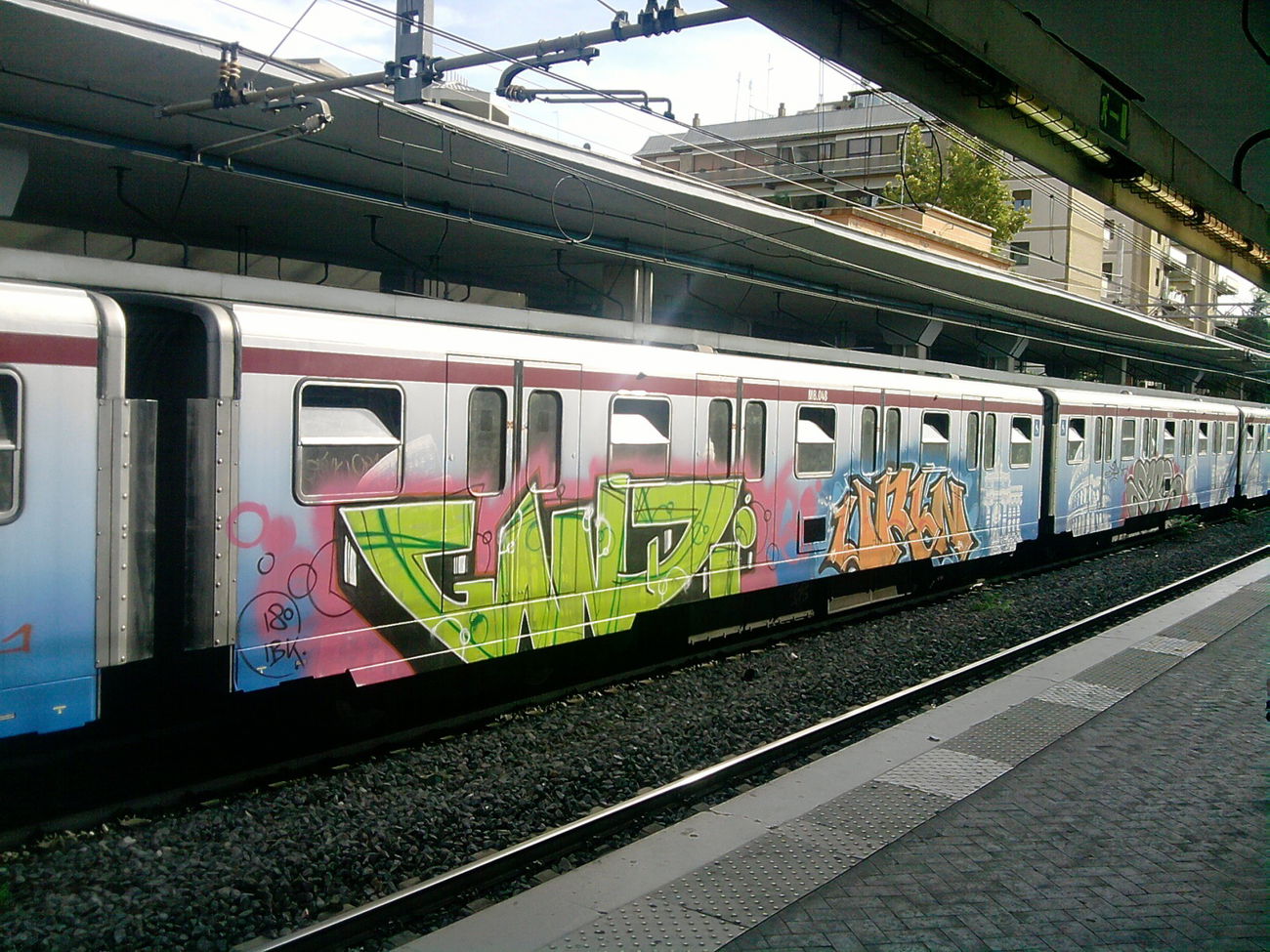 Graffiti Train in Rome - Photo by COLLECTOR - Rome, Italy (2013)