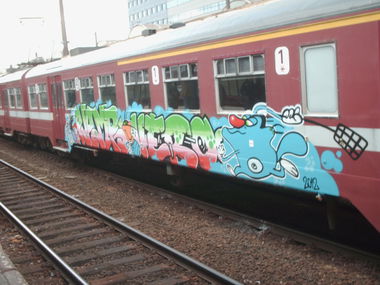 Graffiti Train in Gent - Photo by COLLECTOR - Gent, Belgium (2012)