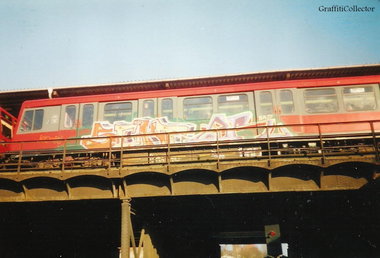 Graffiti Train in Berlin - Photo by COLLECTOR - Sekt, KO, Four (2001)