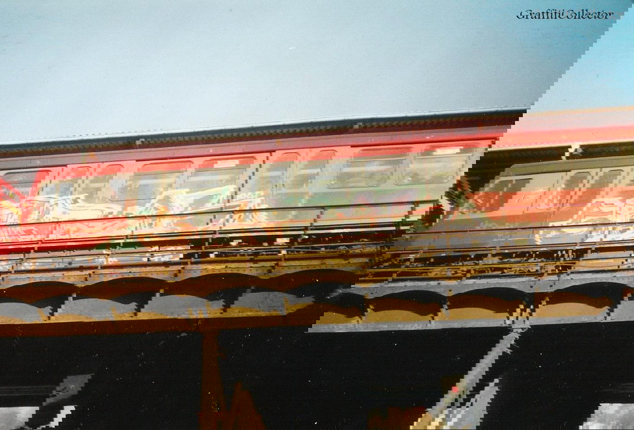 Graffiti Train in Berlin - Photo by COLLECTOR - Sekt, KO, Four (2001)