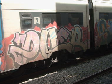 Graffiti Train in Rome - Photo by COLLECTOR - Puer, Rome, Italy