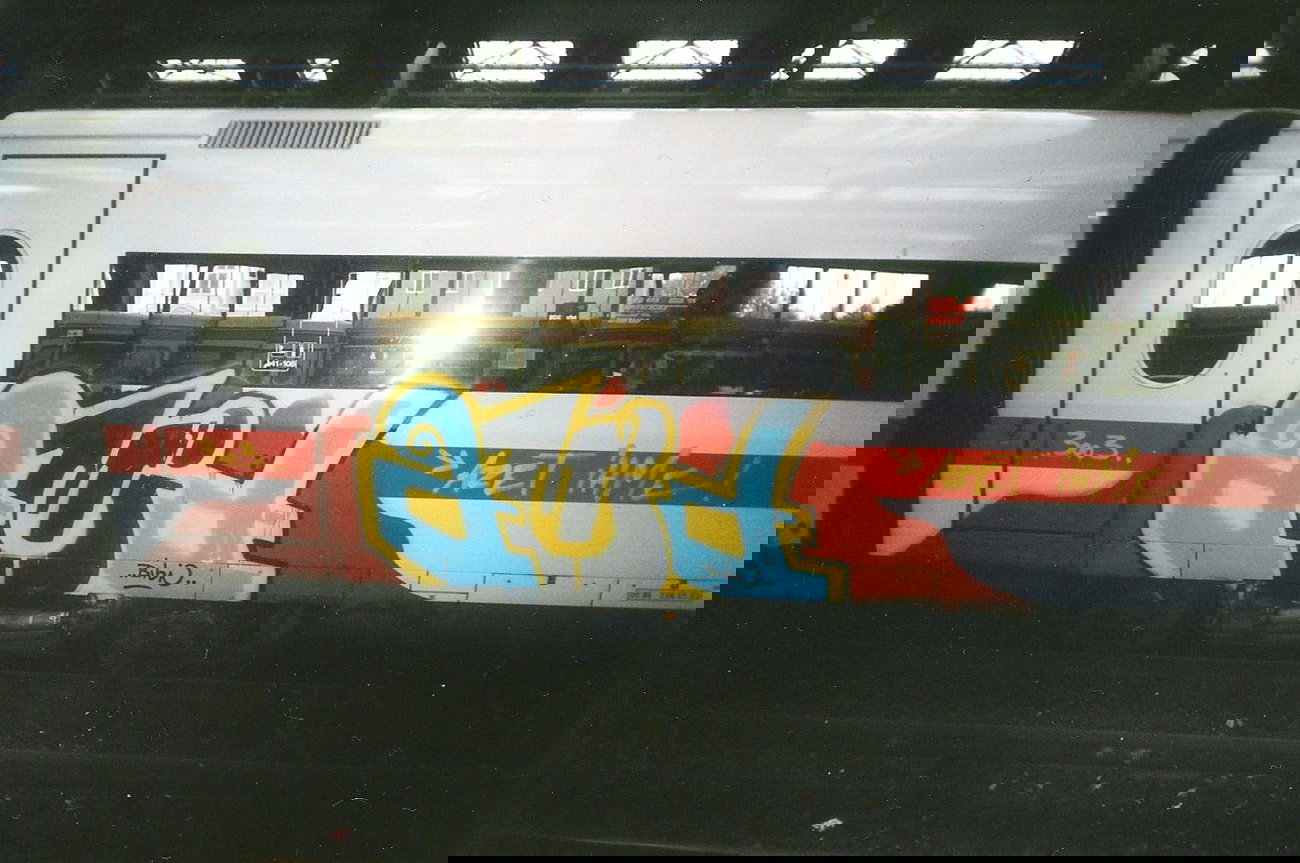 Graffiti Train in Berlin - Photo by COLLECTOR - Amid, PND, Berlin (2003)