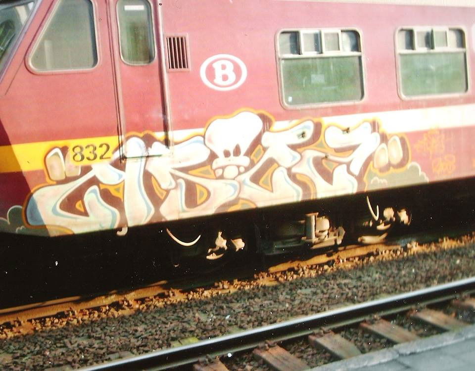 Graffiti Train in Brussel - Photo by COLLECTOR - Asoez, Brussel, Bruxelles (2008)