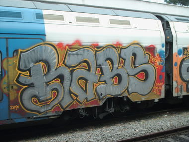 Graffiti Train in Rome - Photo by COLLECTOR - Rabs, Rome, Italy (2010)