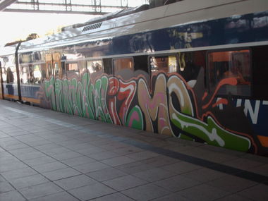 Graffiti Train in Bremen - Photo by COLLECTOR - Vandalizm, Bremen, Germany (2013)