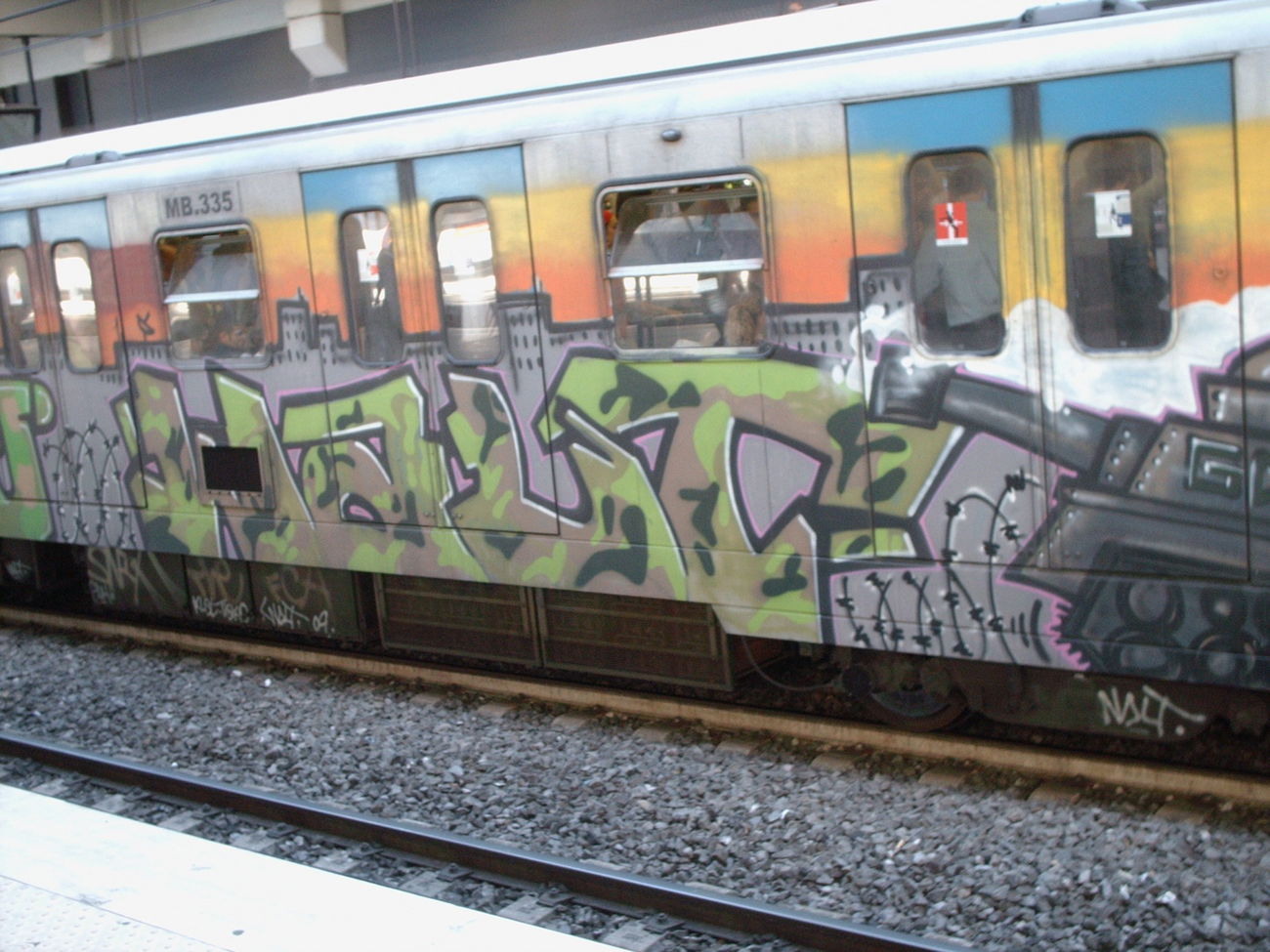 Graffiti Train in Rome - Photo by COLLECTOR - Walt, Rome, Italy (2010)