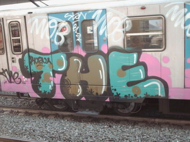 Graffiti Train in Rome - Photo by COLLECTOR - THE, Rome, Italy (2010)
