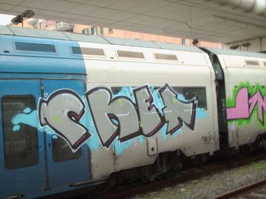 Graffiti Train in Rome - Photo by COLLECTOR - Rome, Italy (2011)