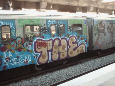 Graffiti Train in ROME - Photo by COLLECTOR - Rome, Italy, THE