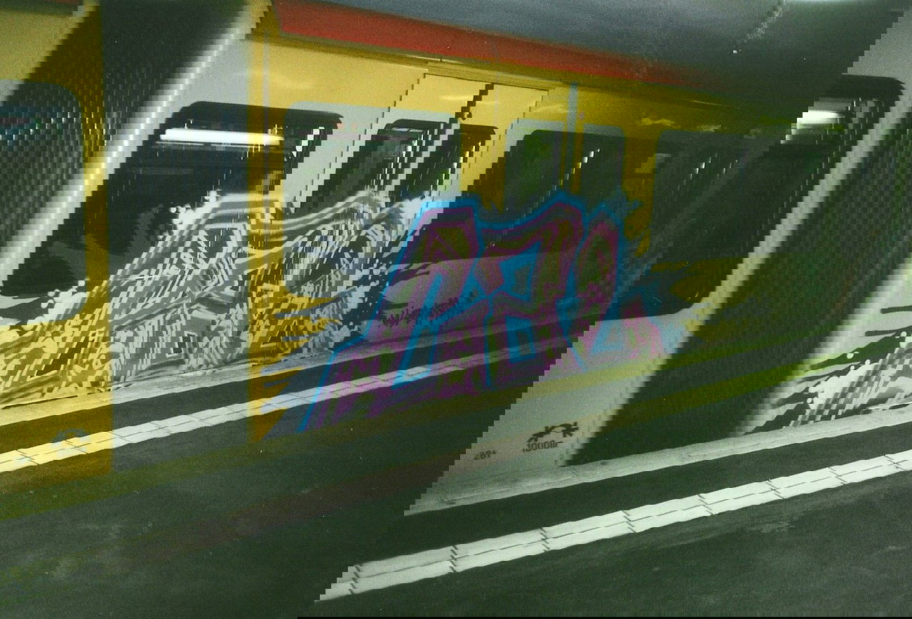 Graffiti Train in Berlin - Photo by COLLECTOR - Cal, Berlin (2003)