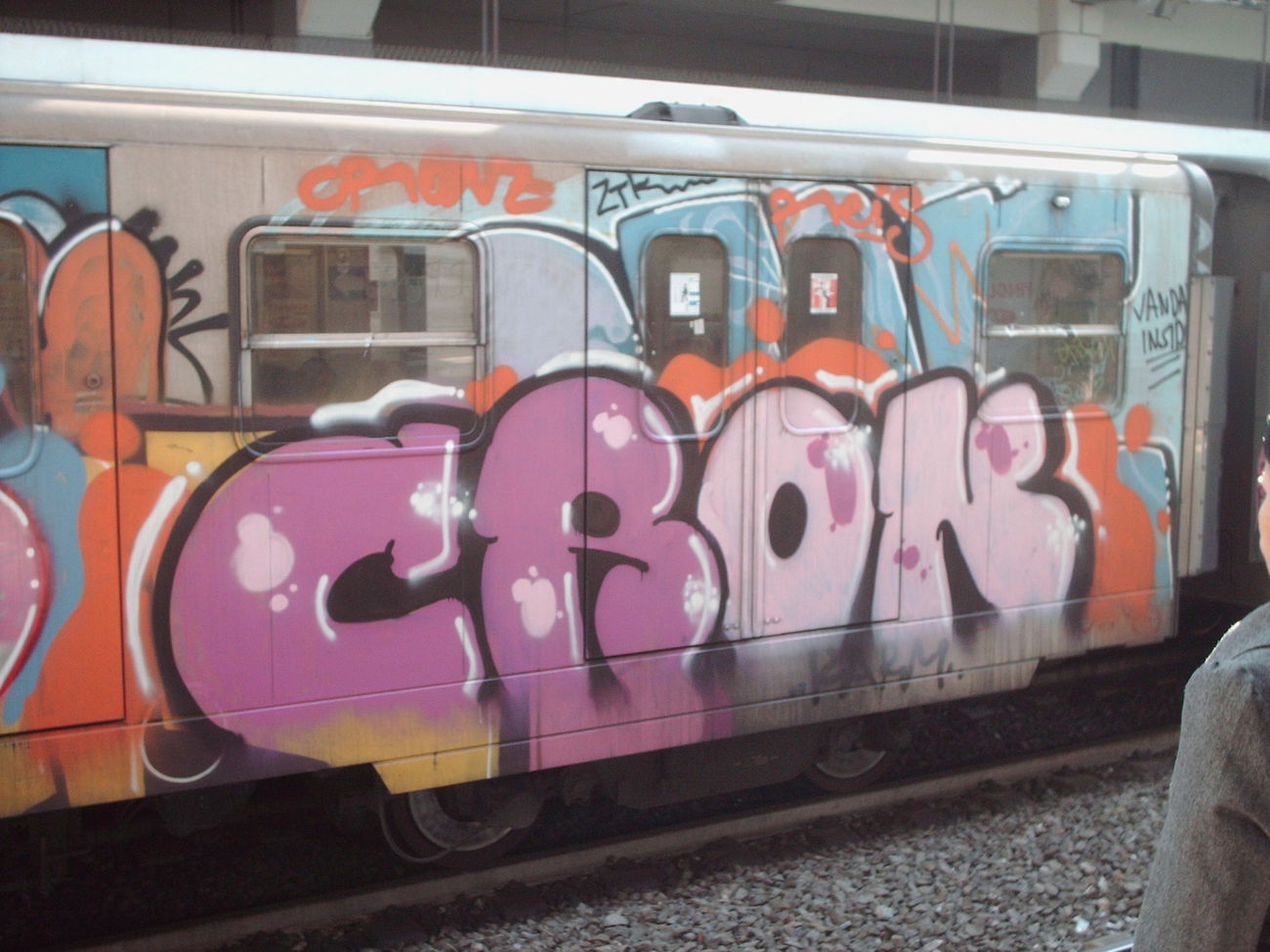 Graffiti Train in Rome - Photo by COLLECTOR - Cron, Rome, Italy (2010)