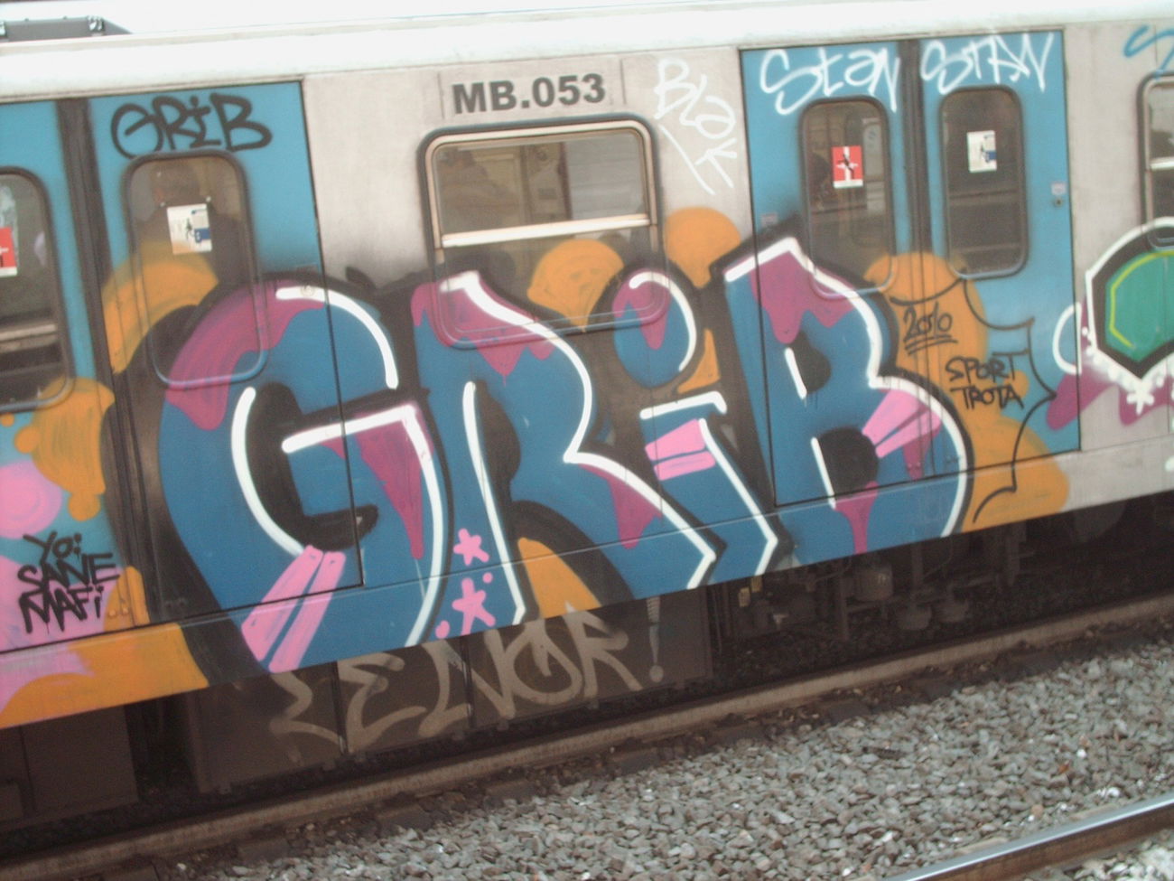Graffiti Train in Rome - Photo by COLLECTOR - Grib, Rome, Italy (2010)