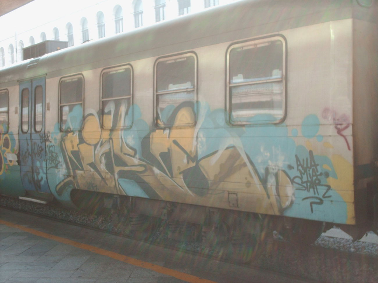 Graffiti Train in Rome - Photo by COLLECTOR - Rome, Italy