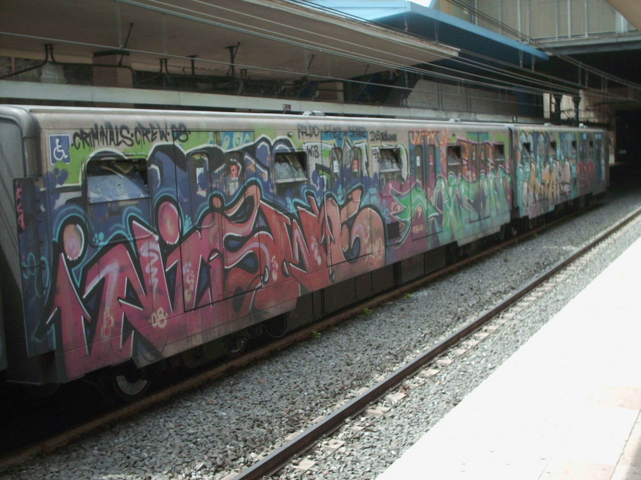 Graffiti Train in Rome - Photo by COLLECTOR - Poison, Rome, Italy (2010)