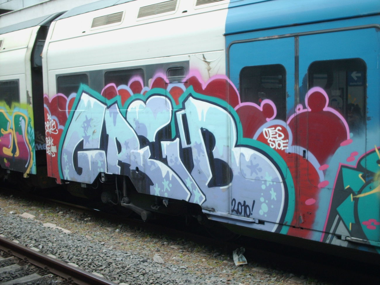 Graffiti Train in Rome - Photo by COLLECTOR - Grib, Rome, Italy (2010)