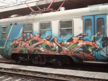 Graffiti Train in Rome - Photo by COLLECTOR - Soten, Rome, Italy (2010)