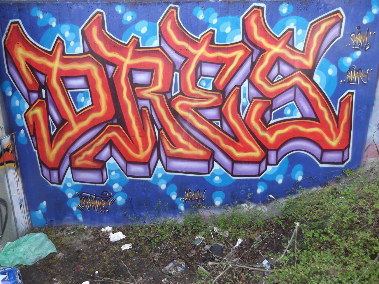 Graffiti Wall in Braunschweig - Photo by COLLECTOR - Drestwo, Dres2, Dres (2012)