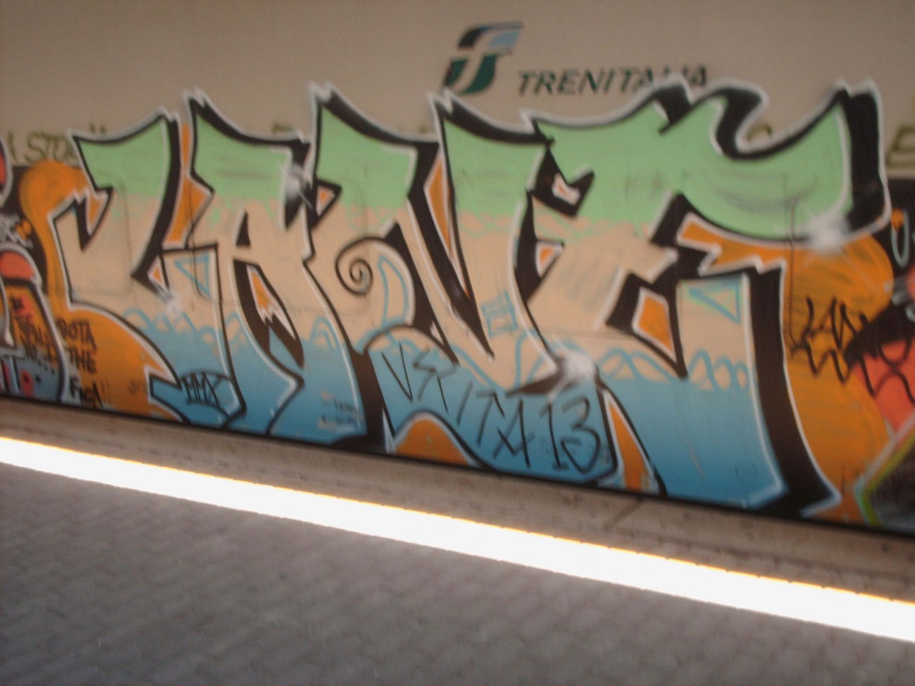 Graffiti Train in Rome - Photo by COLLECTOR - Lane, Rome