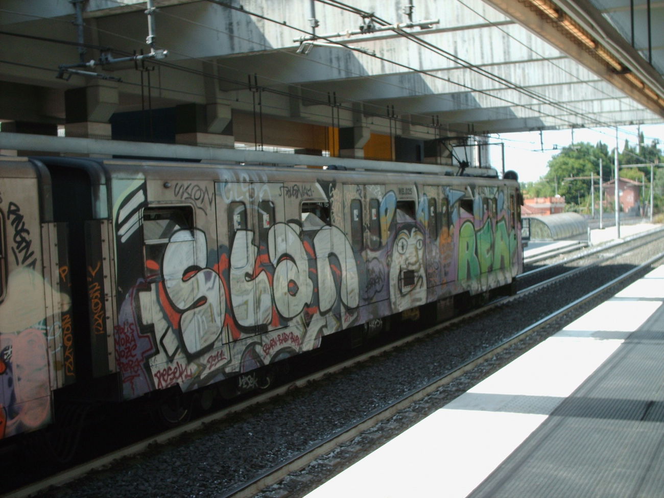 Graffiti Train in Rome - Photo by COLLECTOR - Stan, Rome, Italy (2012)