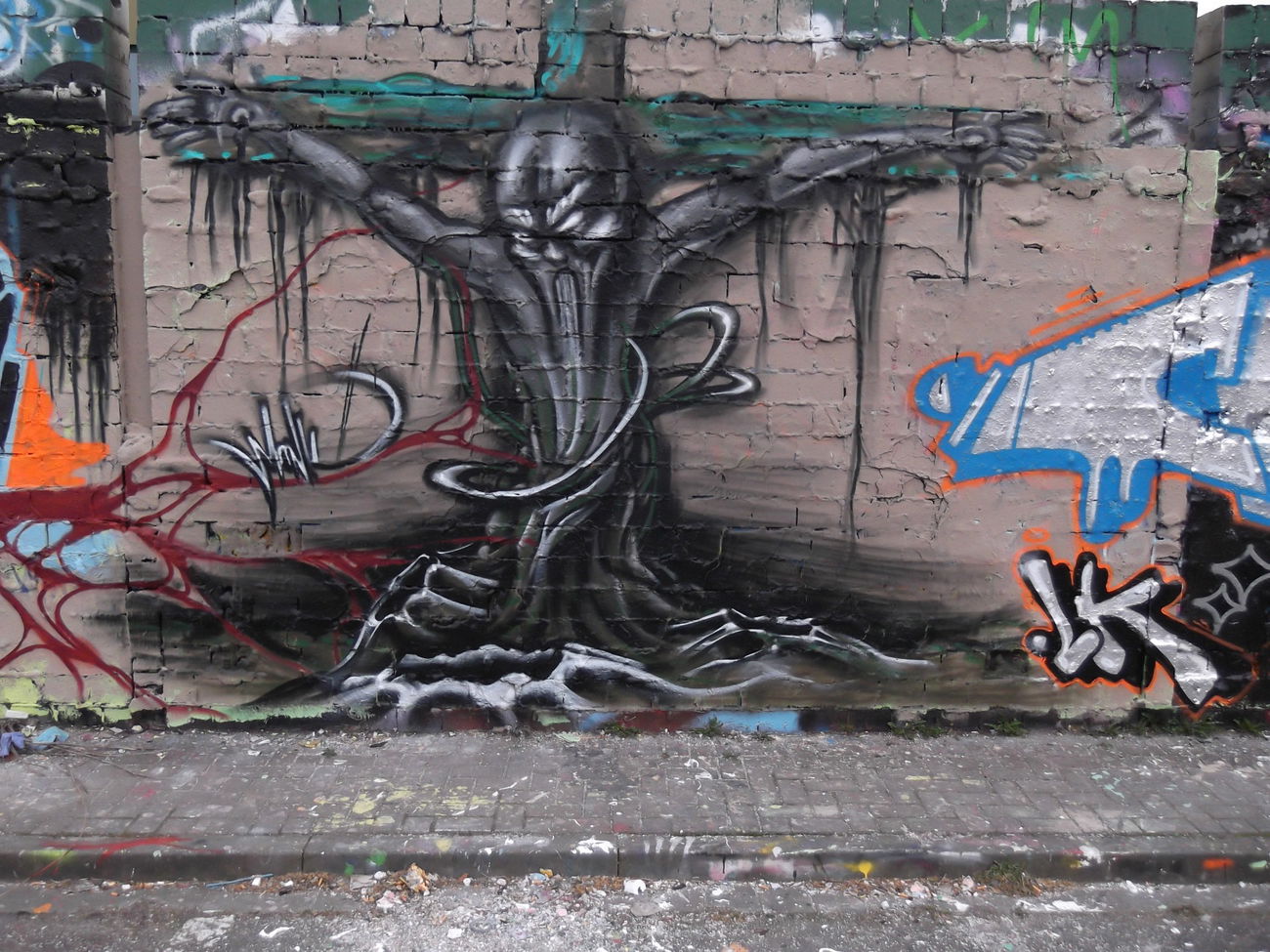 Graffiti Wall in Braunschweig - Photo by COLLECTOR - Monk, Braunschweig, Germany (2012)