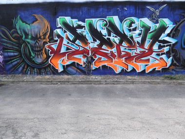 Graffiti Wall in Braunschweig - Photo by COLLECTOR - Sepy, GSM, Monk (2012)