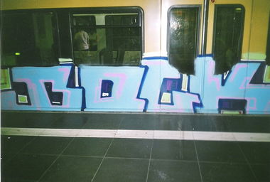 Graffiti Train in Berlin - Photo by COLLECTOR - Bock, Berlin (2004)