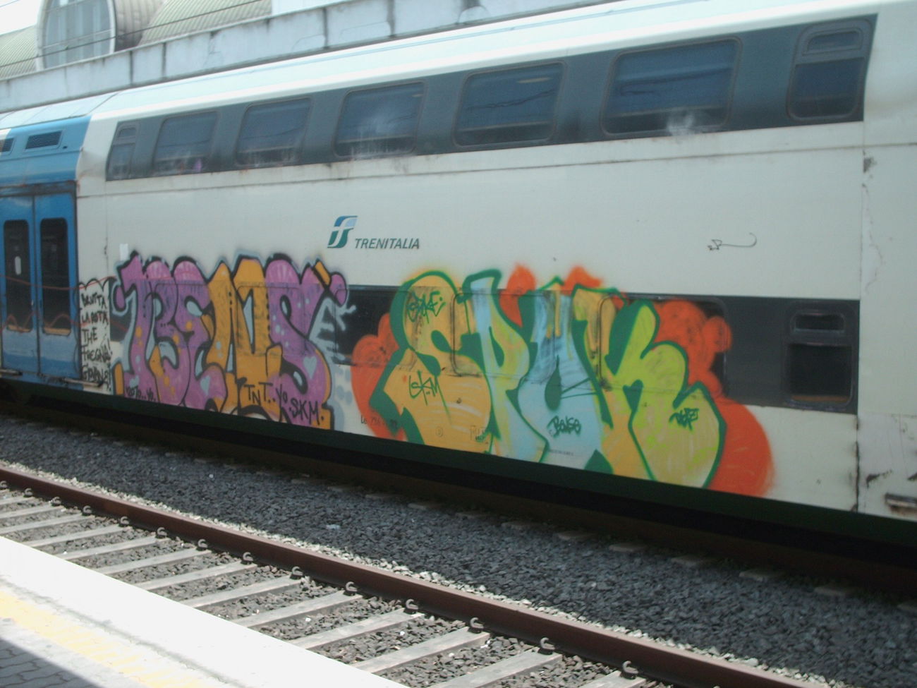 Graffiti Train in Rome - Photo by COLLECTOR - Bens, Spok, Spoke (2010)