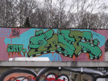 Graffiti Wall in Braunschweig - Photo by COLLECTOR - Trae, SMR, Braunschweig (2012)