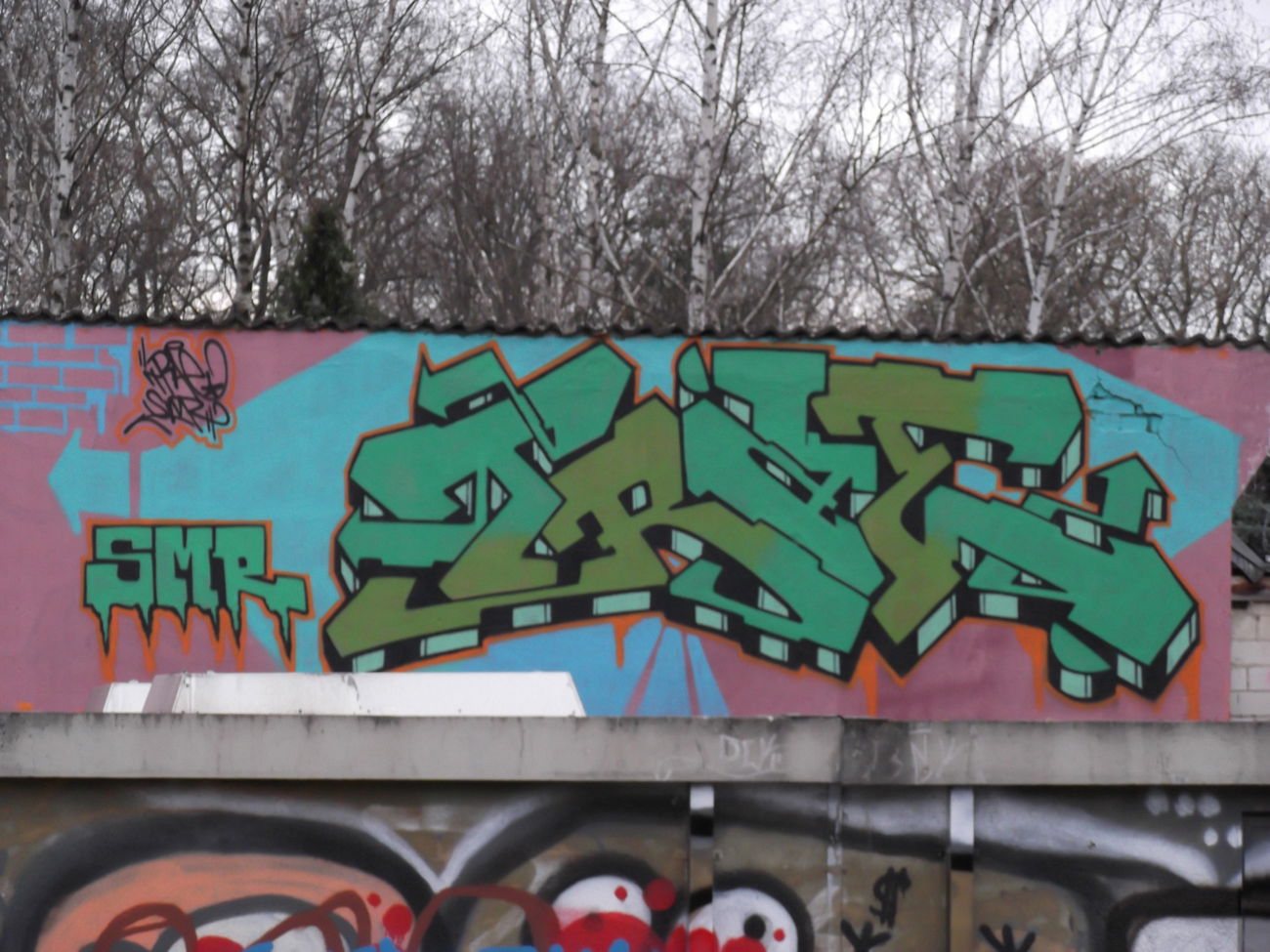 Graffiti Wall in Braunschweig - Photo by COLLECTOR - Trae, SMR, Braunschweig (2012)